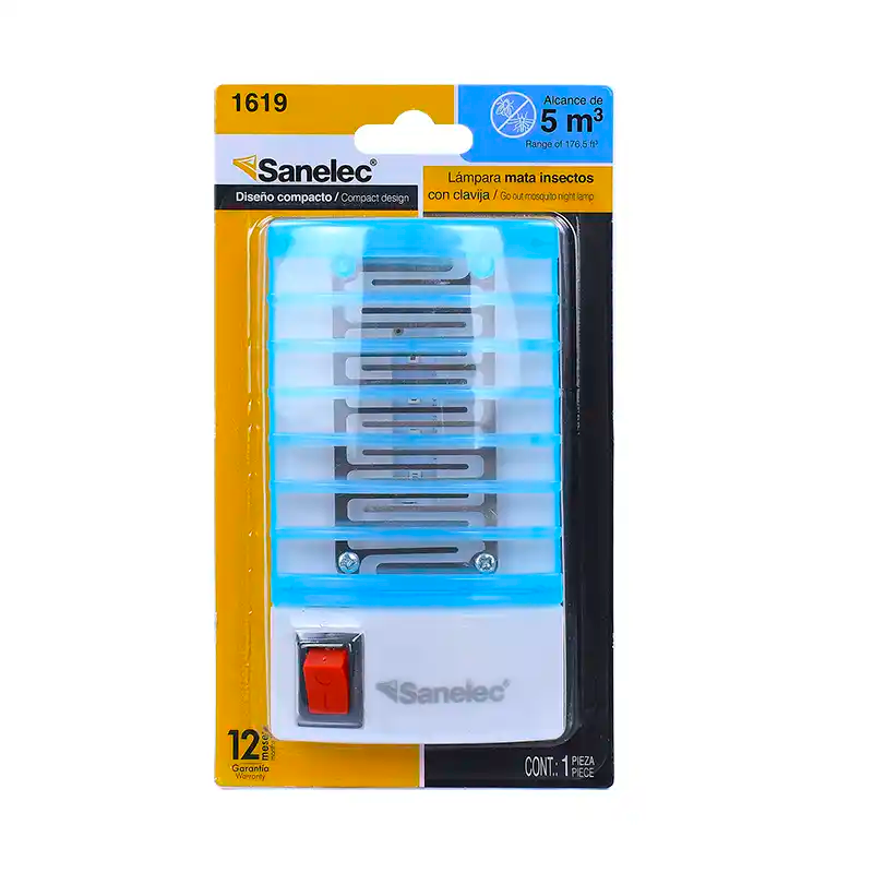 Mata insectos de pared 0.5w 120v 1619 Sanelec