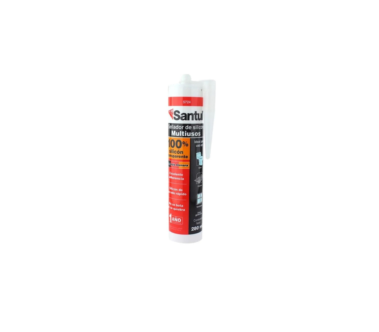 Silicon Multiusos Transparente 280ml Santul 5724