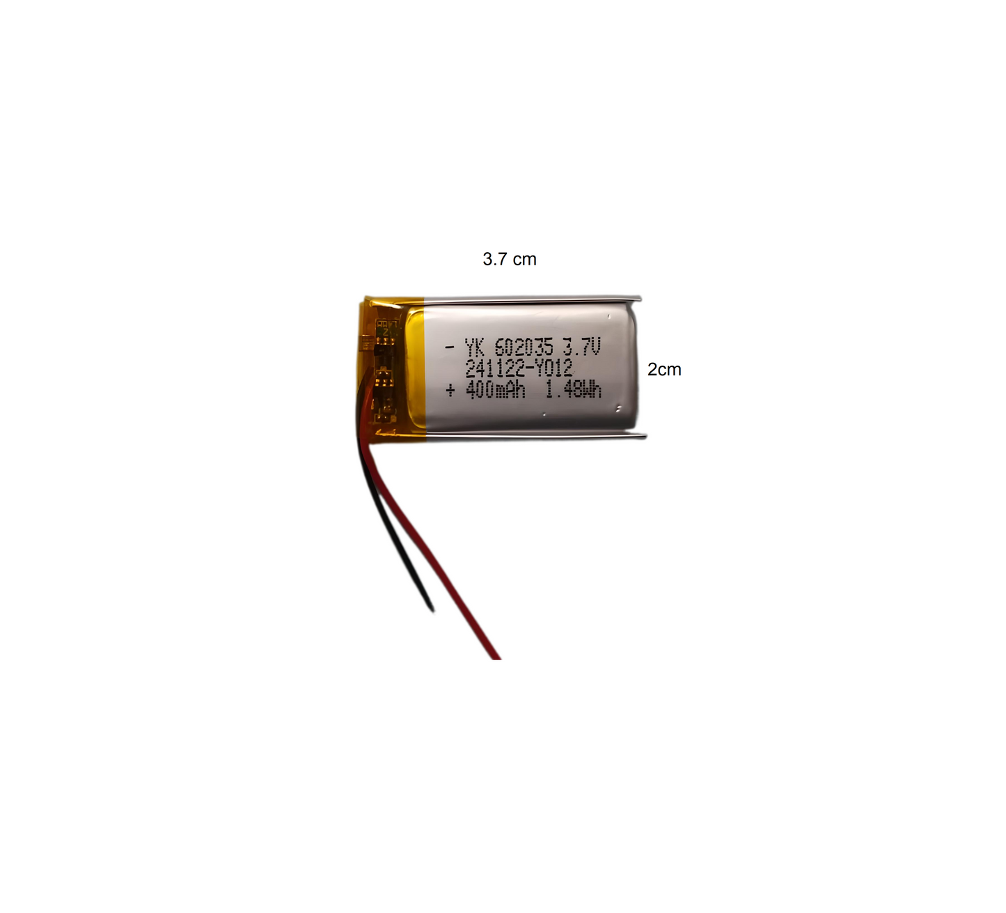 Batería Recargable De Litio De 3.7V 400mAh Radox 660-480