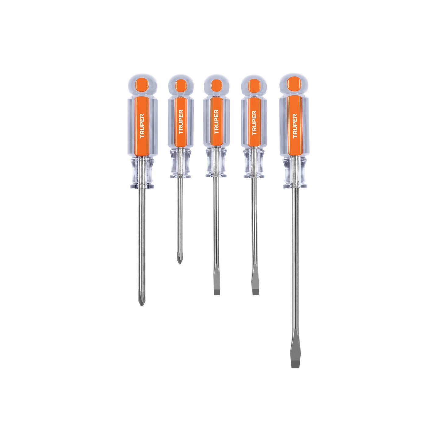 Juego Desarmadores 5 Pz Acetato Truper DTJ-5