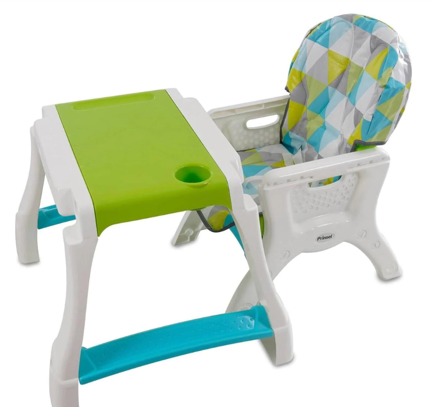 Silla Alta Prinsel Kinder City Triángulos verde 1055 prinsel