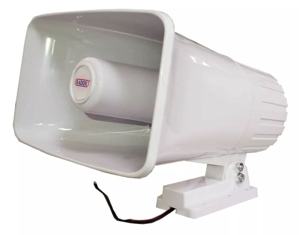 Amplificador Perifoneo Y Trompeta Plástica Radox