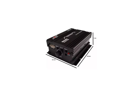 Amplificador 2 Canales 800W Negro 010-101 Radox