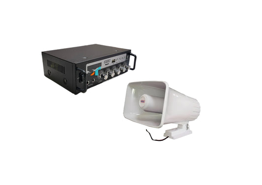 Amplificador Perifoneo Y Trompeta Plástica Radox