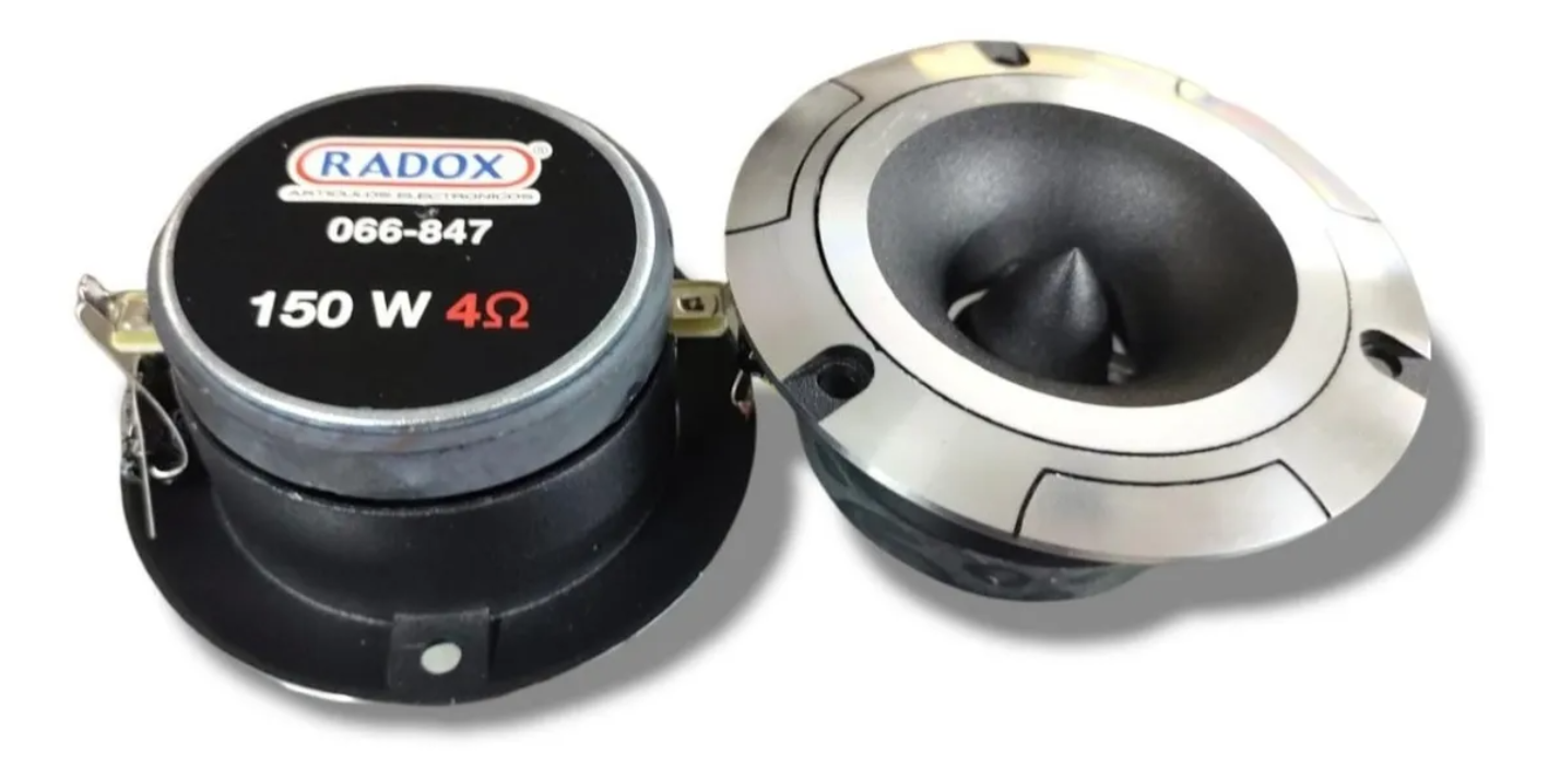 Juego De Tweeters Bala De Titanio 150w 066-847 Radox