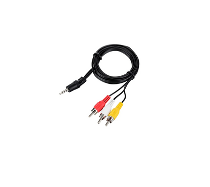 Cable Audio/video 3 Plug Rca 1 Plug 3.5 De 1.8 Metros 080-333 Radox