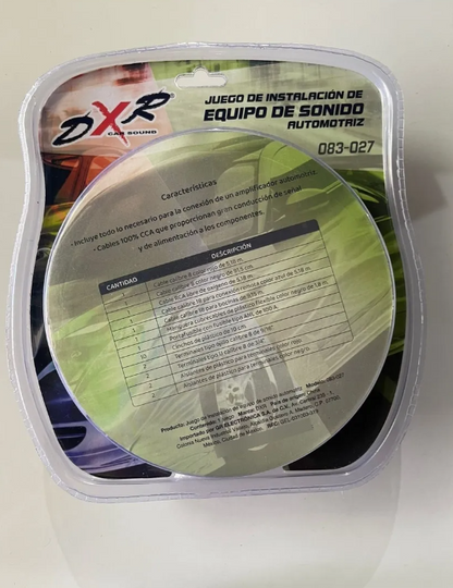 Kit De Instalación Para Equipo De Sonido Automotriz Calibre 8 083-027 Radox