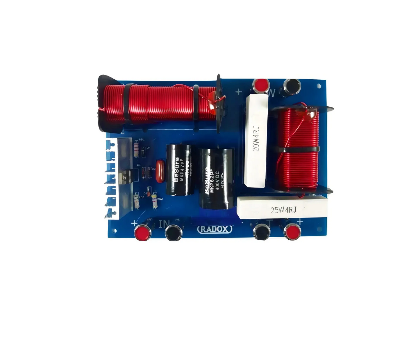 Crossover Pasivo Profesional 2 Vias 600w 6-8 Ohms Radox 140-800