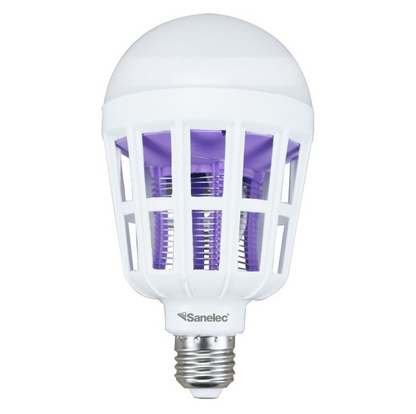 Foco Led De Luz Fria Con Mata Insectos 2 En 1 Sanelec 1653