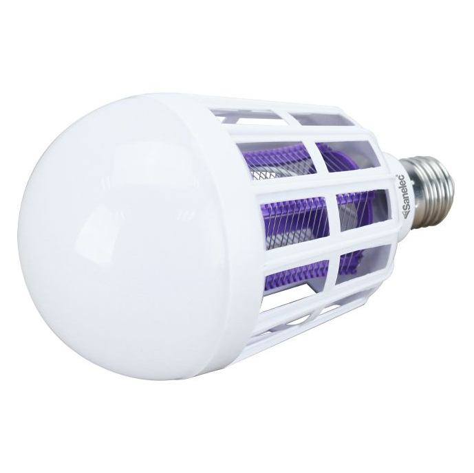 Foco Led De Luz Fria Con Mata Insectos 2 En 1 Sanelec 1653