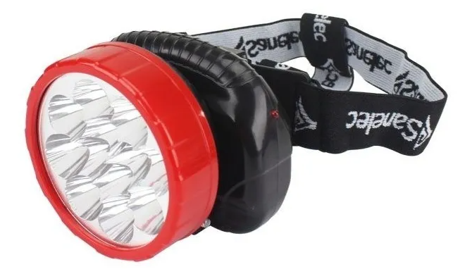 Linterna Tipo Minero Recargable De 12 Leds 2159 Sanelec