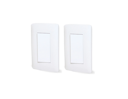 Pack De 2 Placas Toscana Con Apagador Sencillo Sanelec 4456