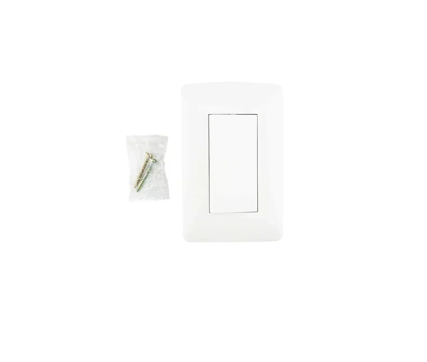 Pack De 2 Placas Toscana Con Apagador Sencillo Sanelec 4456