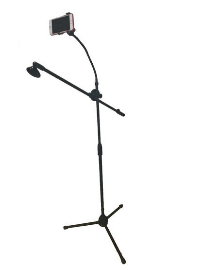 Pedestal Para Microfono Con Boom Soporte Para Celular Radox 490-590