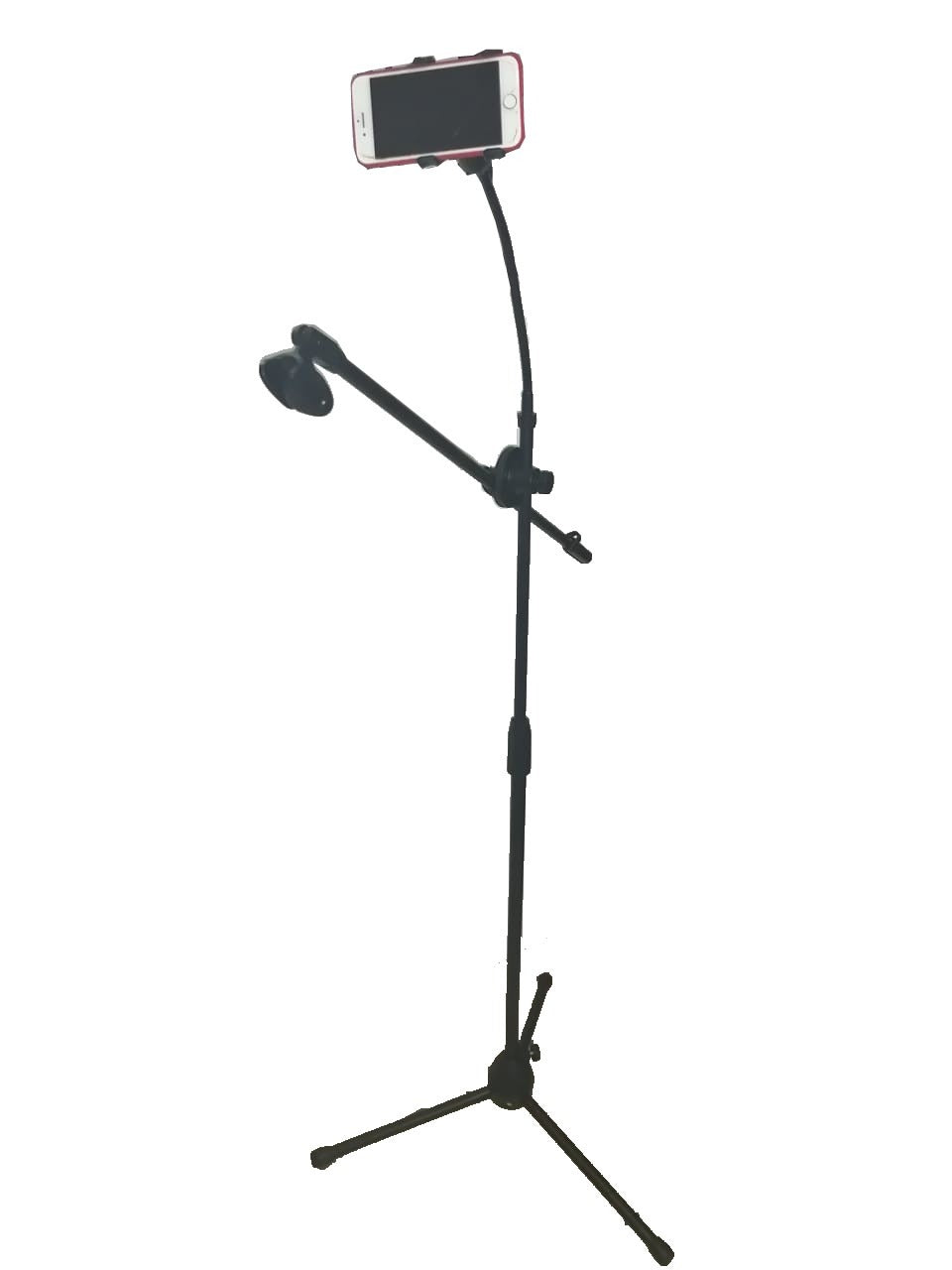 Pedestal Para Microfono Con Boom Soporte Para Celular Radox 490-590