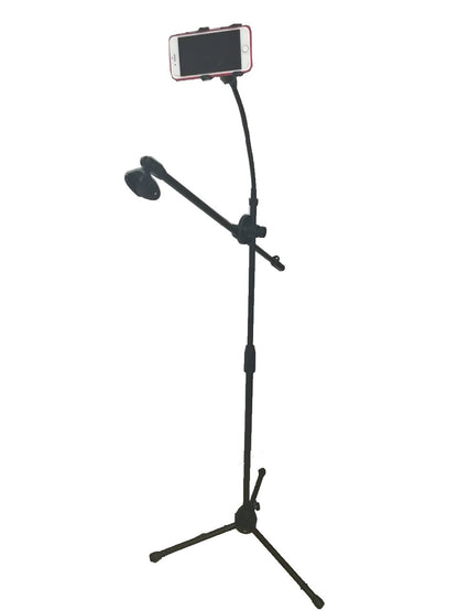 Pedestal Para Microfono Con Boom Soporte Para Celular Radox 490-590