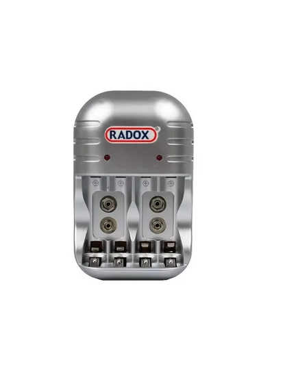 Cargador De Baterías AA, AAA Y 9V Incluye 2 AA Y 2 AAA Radox  660-166