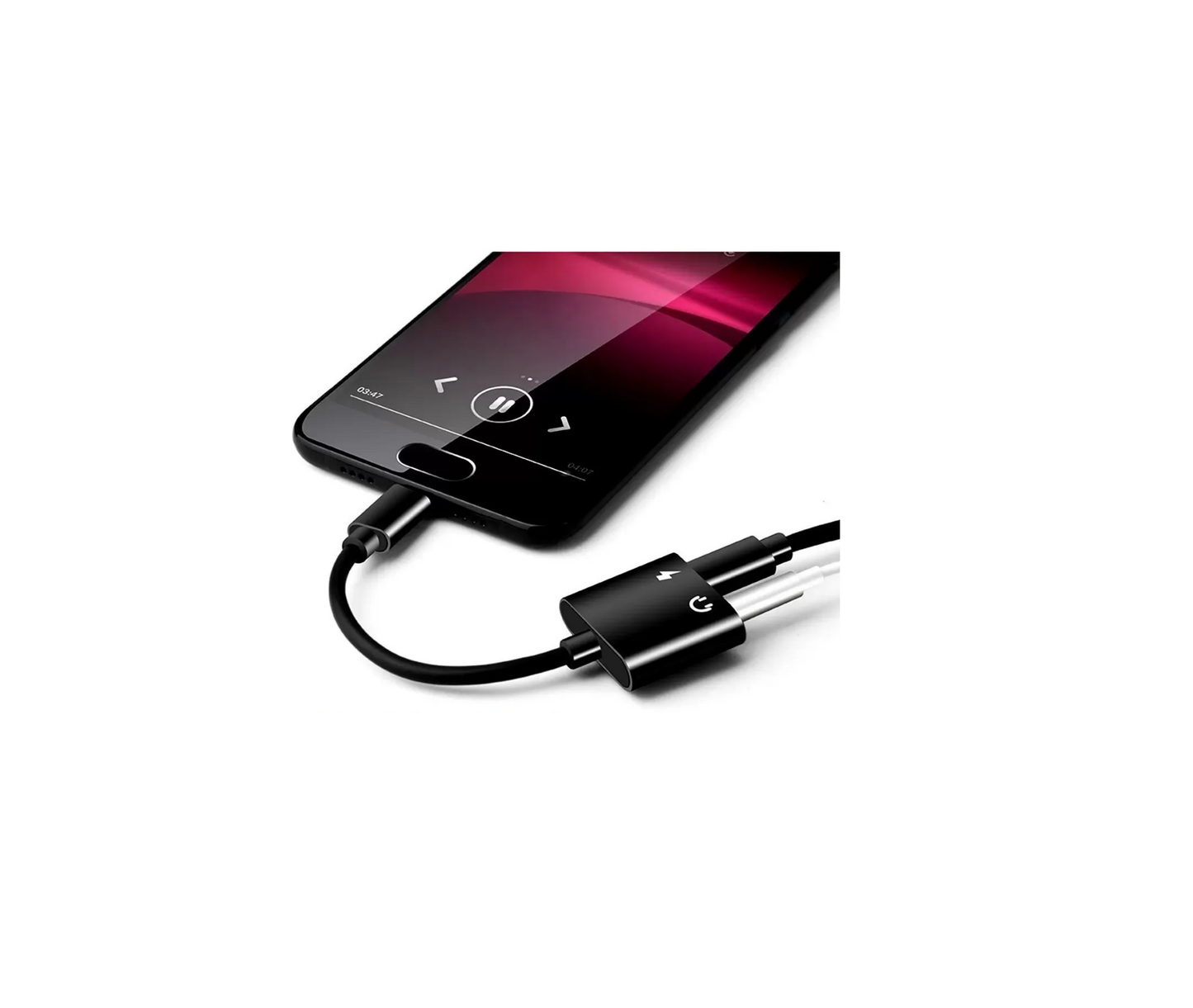 Cable Adaptador Usb Tipo C A Audio 3.5 Mm Y Carga Radox 700-126