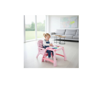Baby Evolution Girl 3 En 1 Silla Alta, Bañera Y Escritorio Prinsel