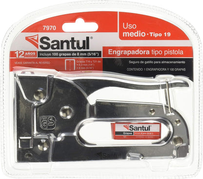 Engrapadora Tipo pistola 19 púlgadas de 1/4 y 5/16 7970 Santul
