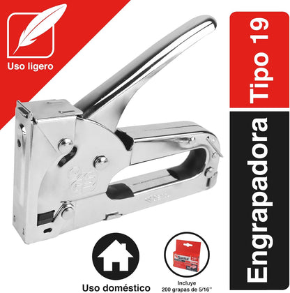 Engrapadora Tipo pistola 19 púlgadas de 1/4 y 5/16 7970 Santul