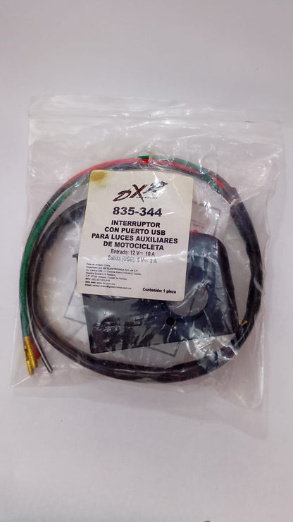 Interruptor Encendido/apagado Enchufe De Carga usb Radox 835-344