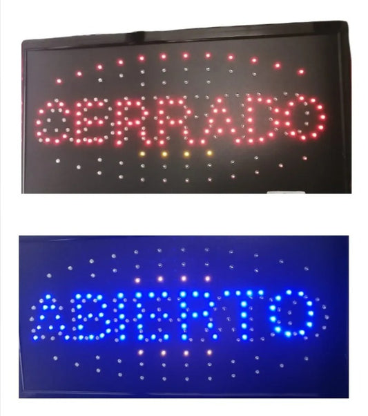 Anuncio Luminoso Led Abierto/Cerrado Radox 246-434