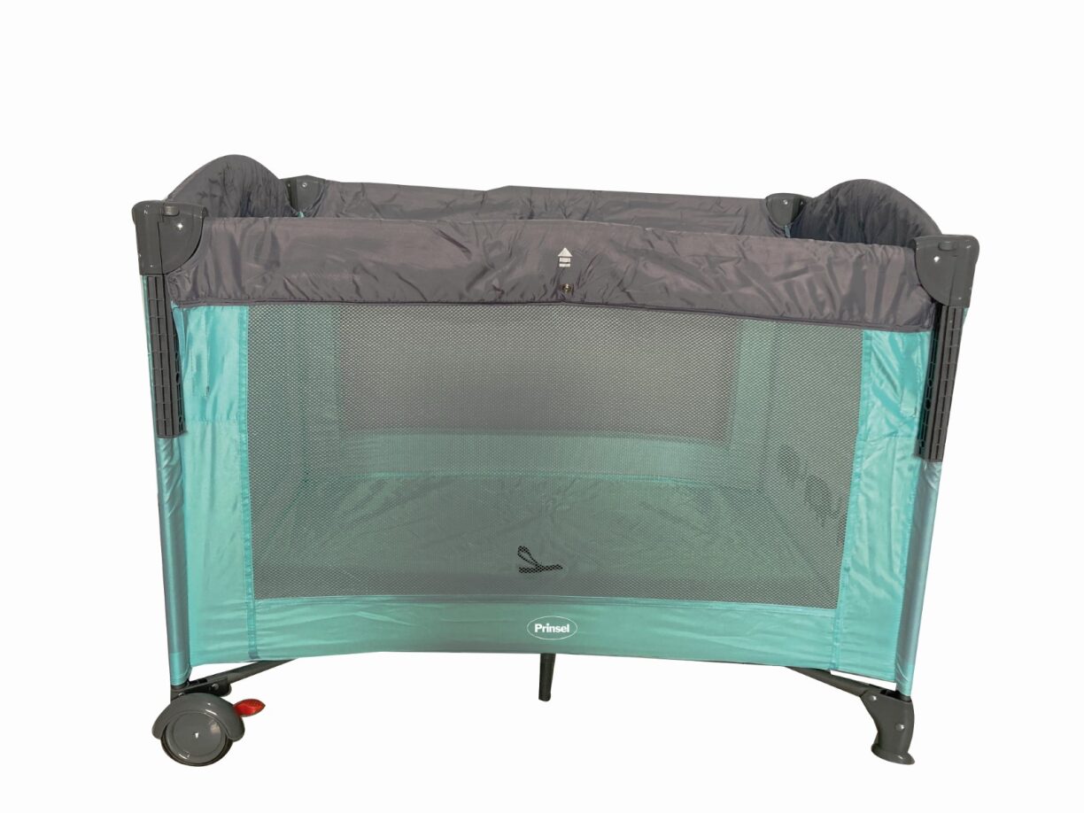 Cuna Corral Armable Colecho Mecedora Prinsel Unisex Azul