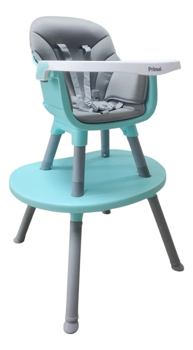 Silla Alta Periquera Bistro 3 En 1 Prinsel Azul