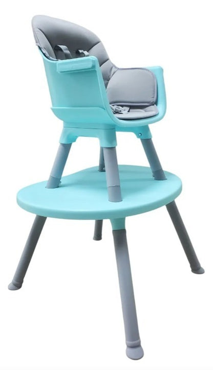 Silla Alta Periquera Bistro 3 En 1 Prinsel Azul