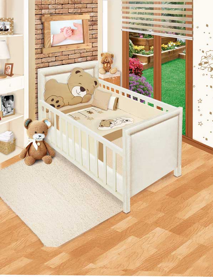 Set De Edredón Cuna Cama Corral Dormilon Gold Ccc Baby Baby