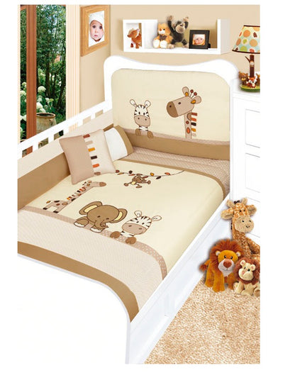 Set De Edredón Para Cuna Corral Modelo Jungla Ccc Baby Baby