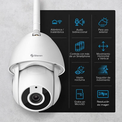Cámara de Seguridad Wi-Fi 4 Mpx Robotizada Cctv-235 Steren
