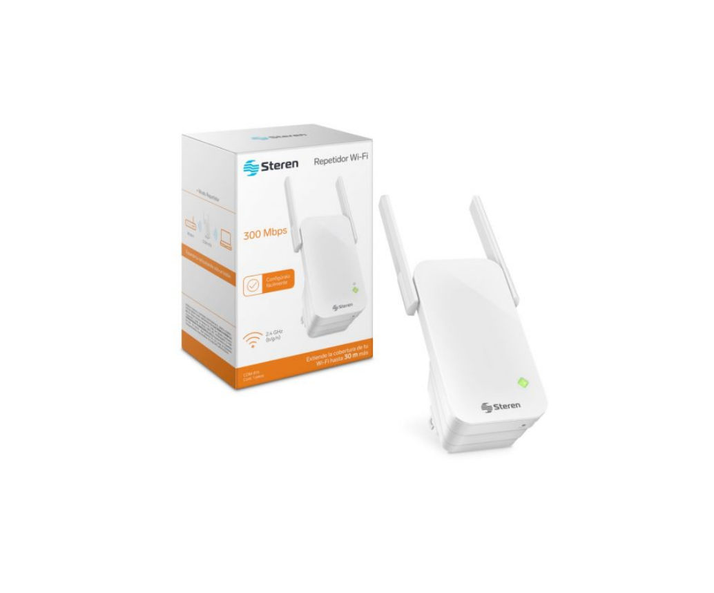 Repetidor Wi-Fi 300 Mbps Hasta 30m De Cobertura COM-816 Steren