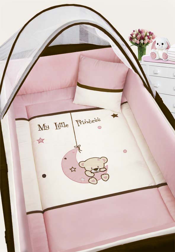 Set De Edredón Para Cuna Viajera Osita Luna Baby Baby
