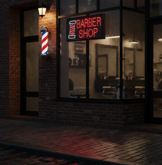 Letrero Luminoso Led Barber Shop 246-441 Radox