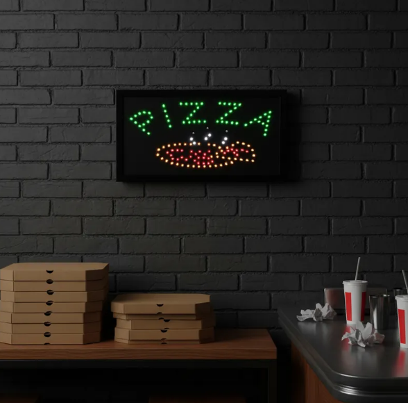 Anuncio Luminoso Led De Pizza 246-420 Radox