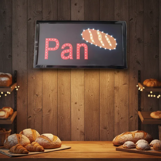 Anuncio Luminoso Led De Pan Para Negocios Radox 246-446