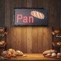 Anuncio Luminoso Led De Pan Para Negocios Radox 246-446