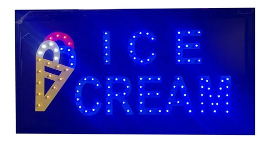 Anuncio Luminoso Led Para Negocio De Ice Cream 246-444 Radox