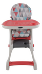 Silla Alta Prinsel Kinder City Triángulos Rosa 1056 prinsel