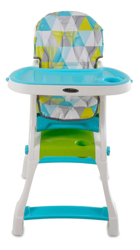 Silla Alta Prinsel Kinder City Triángulos verde 1055 prinsel