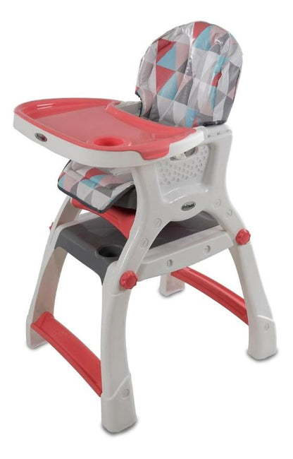Silla Alta Prinsel Kinder City Triángulos Rosa 1056 prinsel