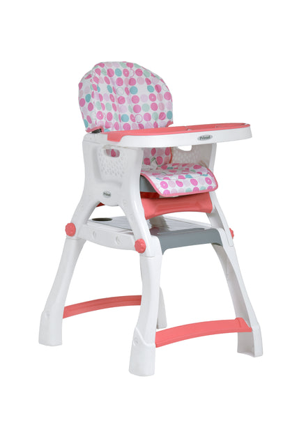 Silla Alta Prinsel Kinder City Triángulos Rosa 1056 prinsel