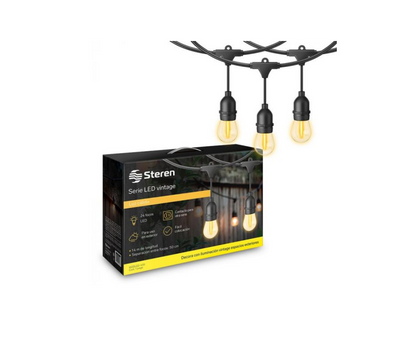 Serie LED De 24 Focos Para Exterior MODLED-400 Steren