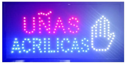 Anuncio Luminoso Led De Uñas Acrilicas Radox 246-429