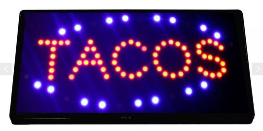 Anuncio Luminoso Led De Tacos Para Negocio 246-422 Radox