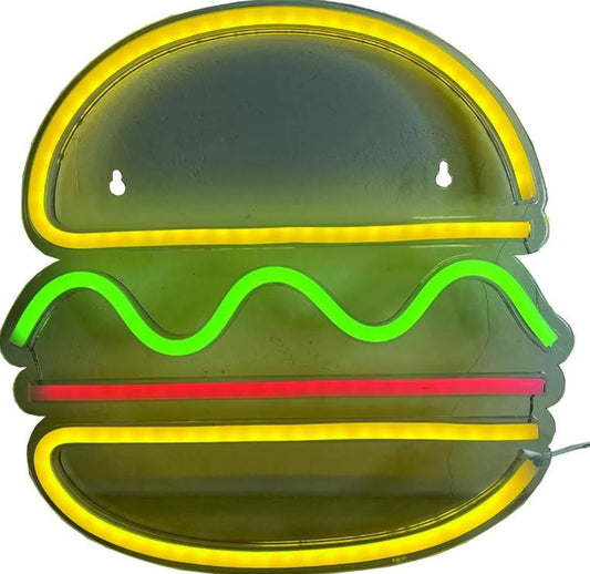 Anuncio Luminoso Neon Para Negocio De Hamburguesas Radox 246-449