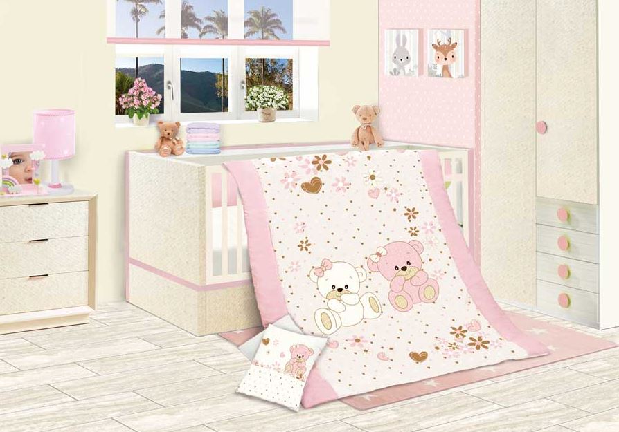 Set De Edredón Para Cuna Corral Modelo Ternura Ccc Baby Baby